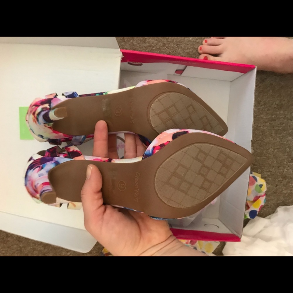 Strappy Colorful Heels - Picture 5 of 5